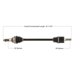 Tytaneum Heavy Duty Front Right CV Axle