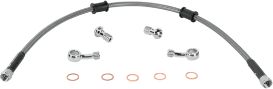 Moose Stainless Steel PVC Coated Braided Rear Brake Line