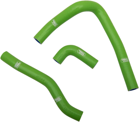 Moose Green Race Fit Radiator 3 Hose Kit wo Clamp