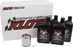 Klotz Engine Oil Change Kit w Chrome Filter 20W50 4qt