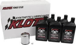 Klotz Engine Oil Change Kit w Chrome Filter 20W50 5qt