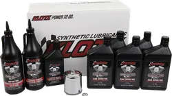 Klotz Premium Synthetic Oil Service Kit w Chrome Filter 20W50 5qt