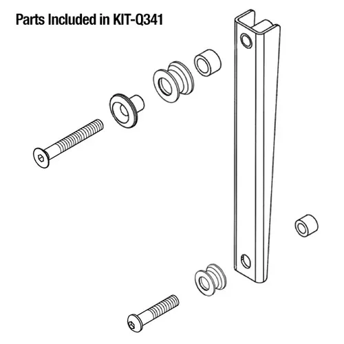 National Cycle Switchblade Windshield Mount Hardware Kit Quick Release Chrome 3