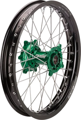 Moose Black SX1 Complete Wheel Assembly 18x2.15 Green Hub