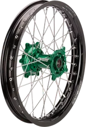 Moose Black SX1 Complete Wheel Assembly 18x2.15 Green Hub