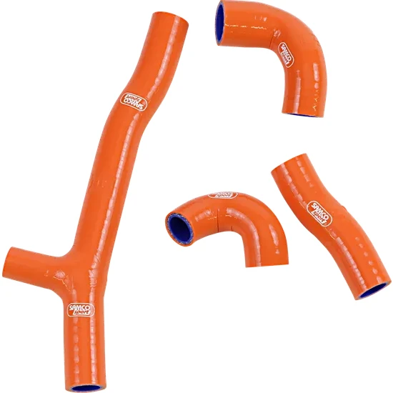 Moose Orange Stock Fit Radiator 4 Hose Kit 2