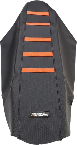 Moose Black Orange Rubber High Trac Ribbed Seat Cover For KTM
