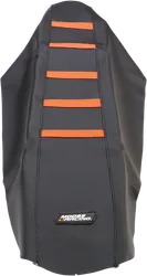 Moose Black Orange Rubber High Trac Ribbed Seat Cover For  KTM