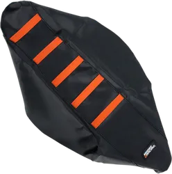 Moose Black Orange Rubber High Trac Ribbed Seat Cover For KTM