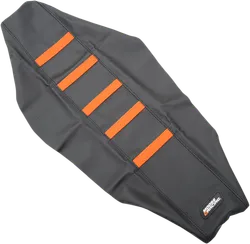 Moose Black Orange Rubber High Trac Ribbed Seat Cover For KTM