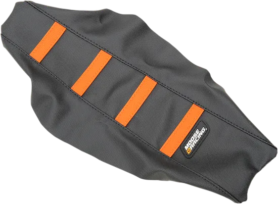 Moose Black Orange Rubberized High Traction Ribbed Seat Cover For KTM