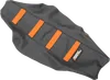 Moose Black Orange Rubberized High Traction Ribbed Seat Cover For KTM