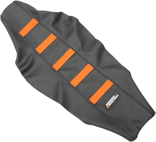 Moose Black Orange Rubber High Trac Ribbed Seat Cover For KTM