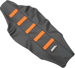 Moose Black Orange Rubber High Trac Ribbed Seat Cover For KTM