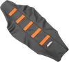 Moose Black Orange Rubber High Trac Ribbed Seat Cover For KTM