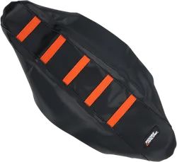 Moose Black Orange Rubber High Trac Ribbed Seat Cover For KTM