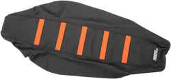 Moose Black Orange Rubber High Trac Ribbed Seat Cover For KTM