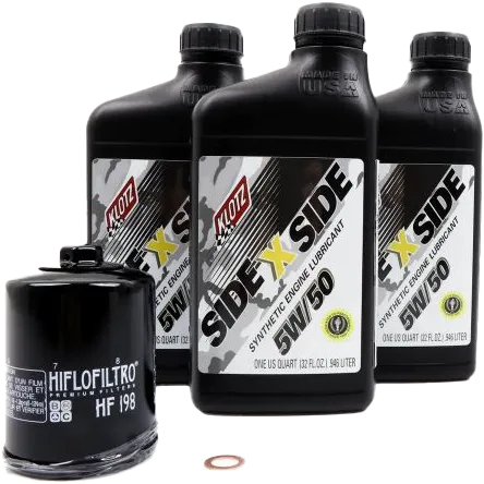 Klotz Engine Oil Service Kit w Black Filter 10W40 5qt