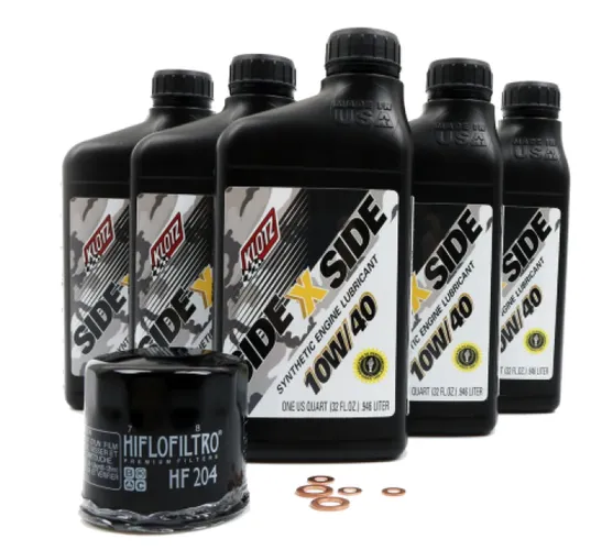 Klotz Engine Oil Change Kit w Black Filter 10W40 5qt