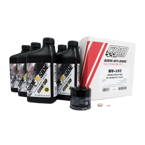 Klotz Engine Oil Change Kit w Black Filter 10W40 5qt