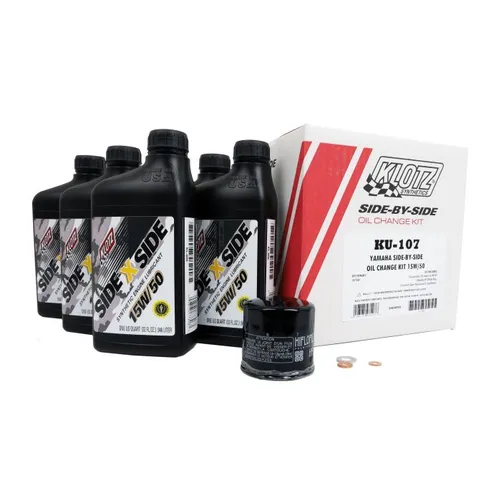 Klotz Engine Oil Change Kit w Black Filter 10W40 5qt