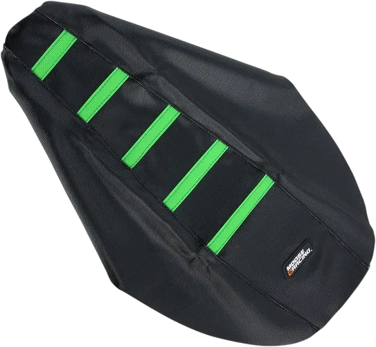 Moose Black Green Rubberized High Traction Ribbed Seat Cover For KX