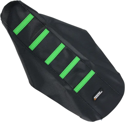 Moose Black Green Rubberized High Traction Ribbed Seat Cover For KX 3