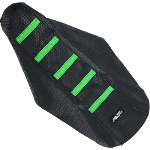 Moose Black Green Rubberized High Traction Ribbed Seat Cover For KX 3
