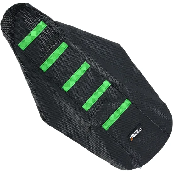 Moose Black Green Rubberized High Traction Ribbed Seat Cover For KX 2