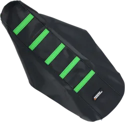 Moose Black Green Rubberized High Traction Ribbed Seat Cover For KX