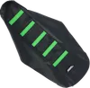 Moose Black Green Rubberized High Traction Ribbed Seat Cover For KX