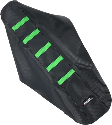 Moose Black Green Rubber High Tract Ribbed Seat Cover For Kawasaki