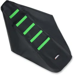 Moose Black Green Rubber High Trac Ribbed Seat Cover For Kawasaki KX250F