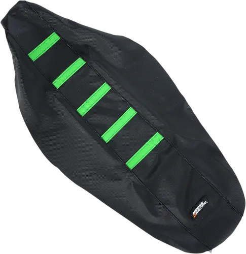 Moose Black Green Rubber High Tract Ribbed Seat Cover For Kawasaki