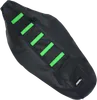 Moose Black Green Rubber High Tract Ribbed Seat Cover For Kawasaki