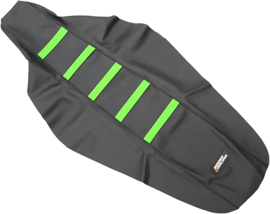 Moose Black Green Rubber High Trac Ribbed Seat Cover For Kawasaki KX450F