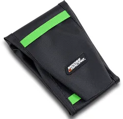 Moose Black Green Rubberized High Traction Ribbed Seat Cover For KX