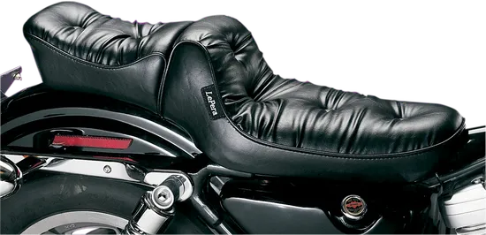 Le Pera Black Regal Plush Pillow 2up Seat