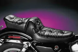 Le Pera Black Regal Plush Pillow 2up Seat