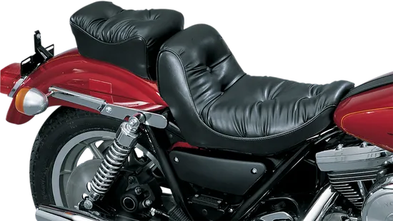 Le Pera Black Regal Plush Pillow 2up Seat