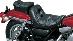 Le Pera Black Regal Plush Pillow 2up Seat