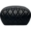 Le Pera Shiny Black Diamond Stitch Sissy Bar Backrest Pad