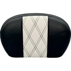 Le Pera Shiny GT White Diamond Inlay Sissy Bar Backrest Pad