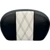 Le Pera Shiny GT White Diamond Inlay Sissy Bar Backrest Pad