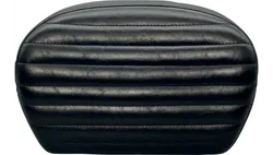 Le Pera Shiny Black Pleated Sissy Bar Backrest Pad