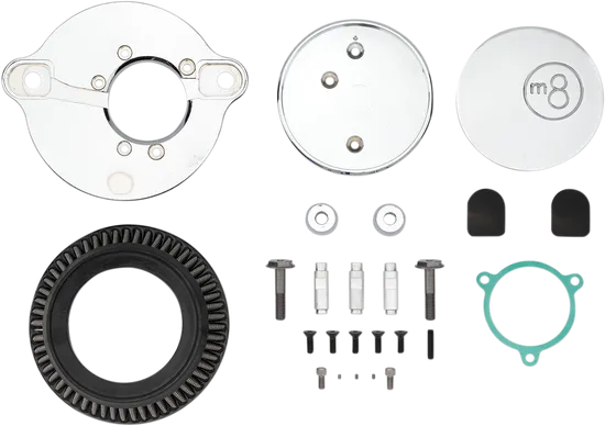 LA Chopper Chrome 8 Ball M8 Air Cleaner Assembly Kit 1