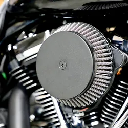 LA Choppers Big Air Cleaner Kit w Black Plain Cover