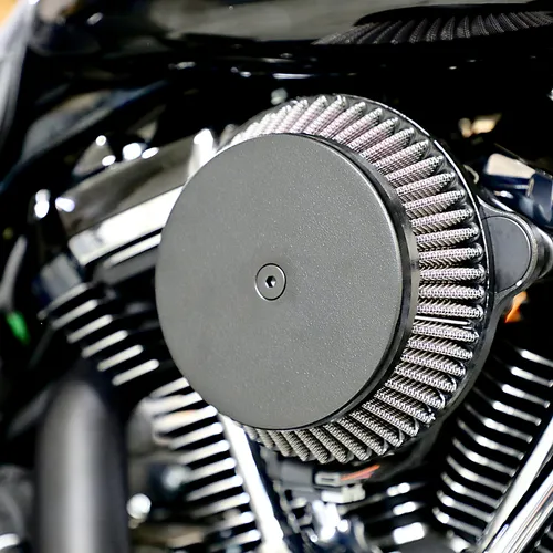 LA Choppers Big Air Cleaner Kit w Black Plain Cover