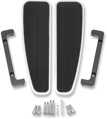 LA Choppers Chrome Adjustable Long Floorboards