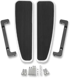 LA Choppers Chrome Adjustable Long Floorboards